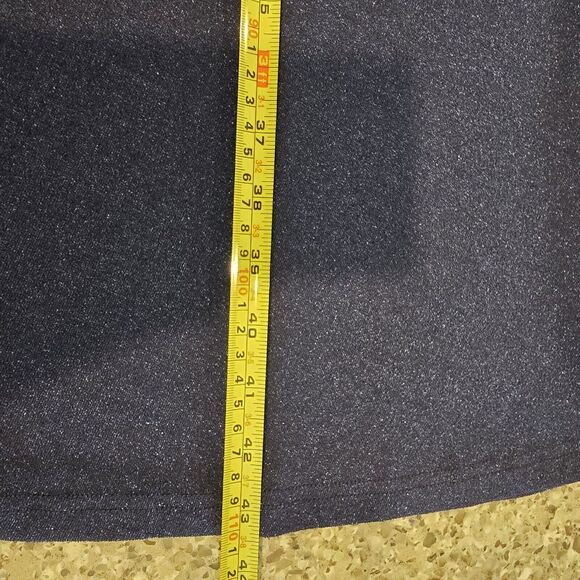 Bridesmay Semi Formal Dress Ruffle Sleeve‎ A Line Swing Metallic V-Neck Blue.A23 - Picture 13 of 13